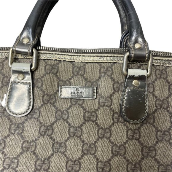 RARE! GUCCI GG Joy Supreme Portfolio Shoulder Bag Guccissima Coated Metallic - Picture 14 of 16